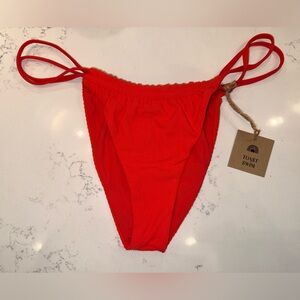 Free People Red Bikini Bottom